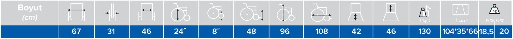 COMFORT PLUS | DM-300 Avrupa Manuel Tekerlekli Sandalye | Akülü Tekerlekli Sandalye | Tekerlekli Sandalye